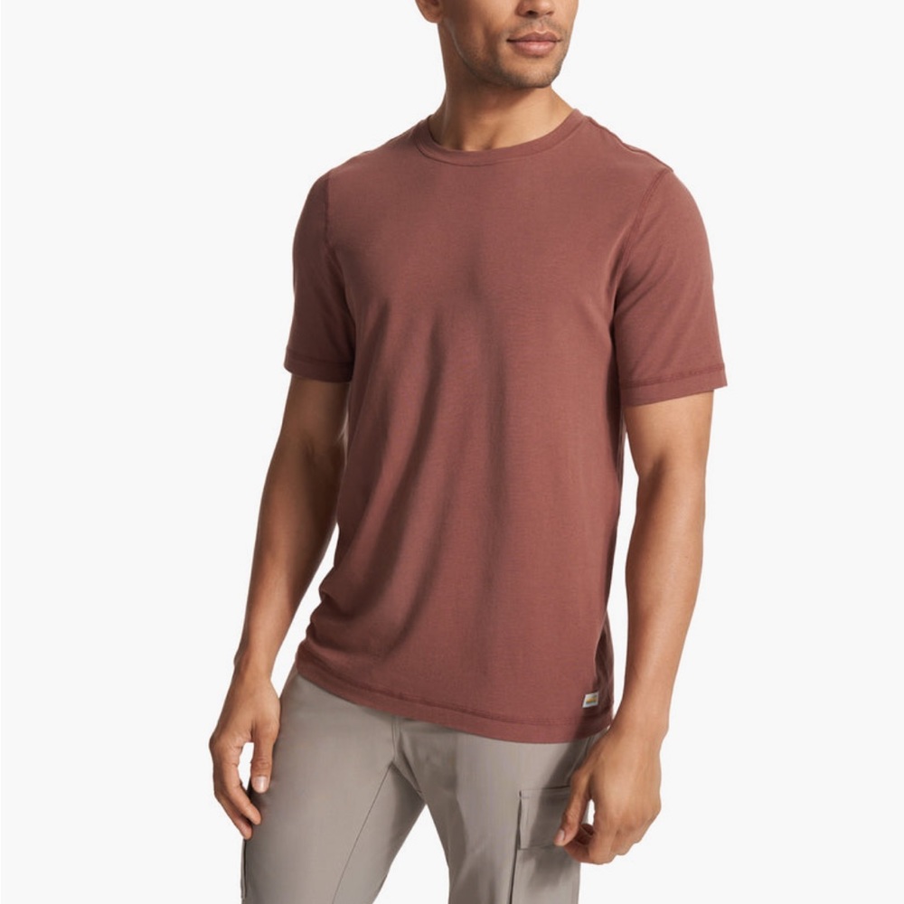 Vuori Men’s Tuvalu Tee Size M Hazelnut NEW WITH TAGS